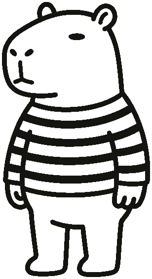 Capibara con café